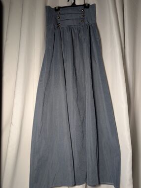 Long Blue Skirt